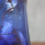 Vintage Cobalt Blue Blown Glass Vase – photo 10