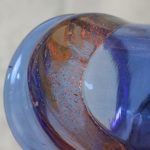 Vintage Cobalt Blue Blown Glass Vase – photo 3
