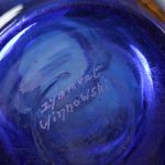 Vintage Cobalt Blue Blown Glass Vase – photo 9