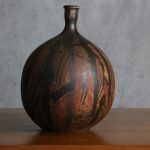 Vintage Sculptural Stoneware Bowl Vase – photo 3