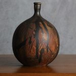 Vintage Sculptural Stoneware Bowl Vase – photo 4