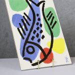 Vintage Postmodern Ceramic Fish Tile – photo 1