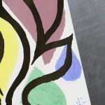 Vintage Postmodern Ceramic Flower Tile – photo 8