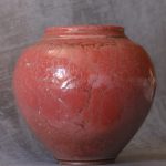 Large Red Ceramic Vase – photo 1