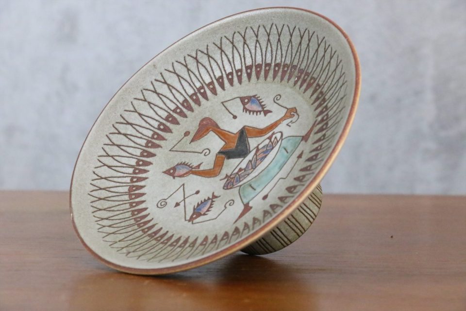 20th Century French White Ceramic Cup — René Maurel