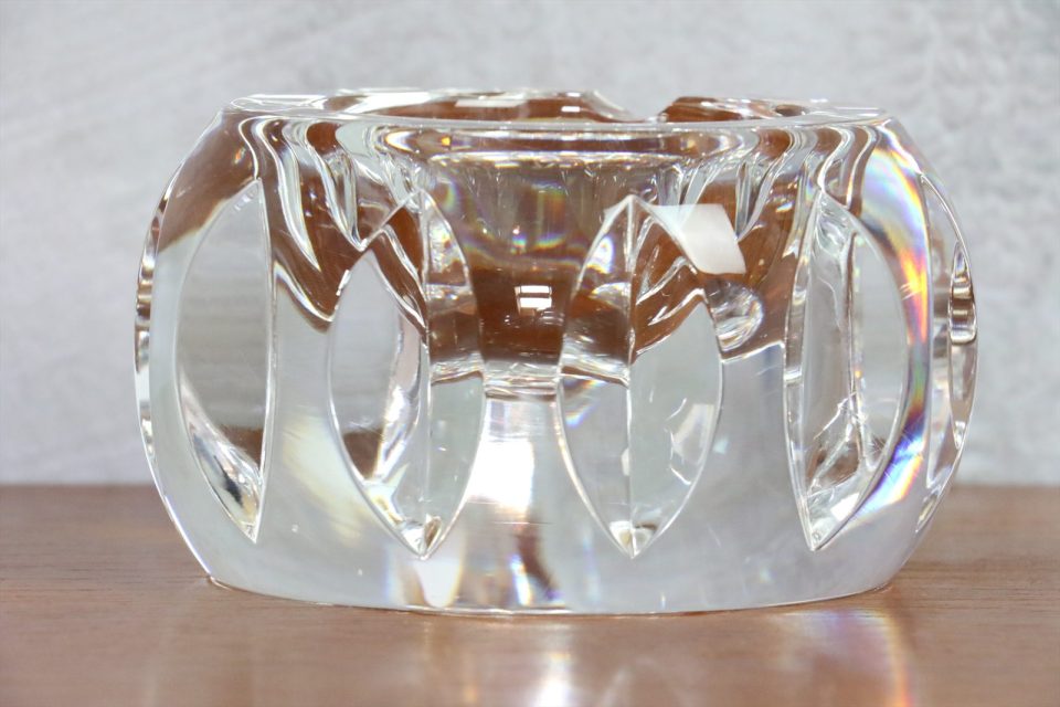 French Heavy Cut Crystal Catchall Dish — Cristal de Sèvres