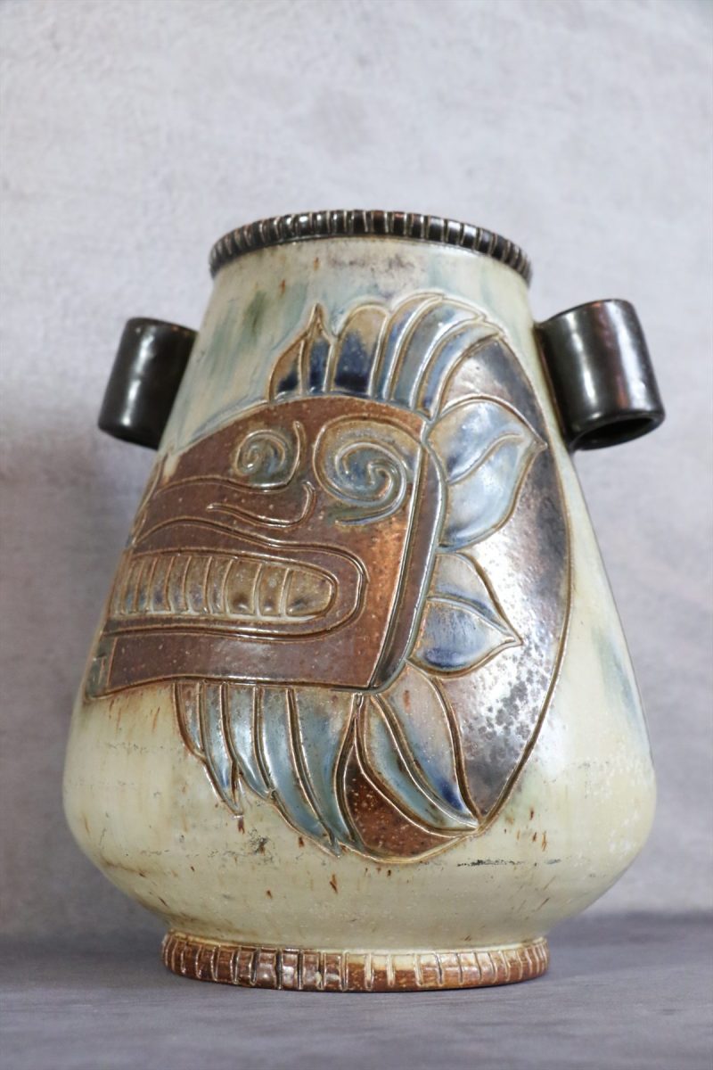 Mid-Century Modern Stoneware Vase — Willy Biron