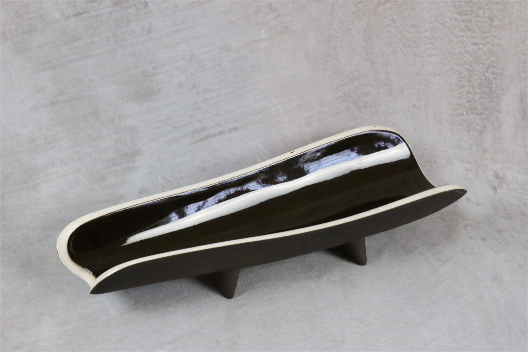 Mid-Century Modern Long Ceramic Bowl
