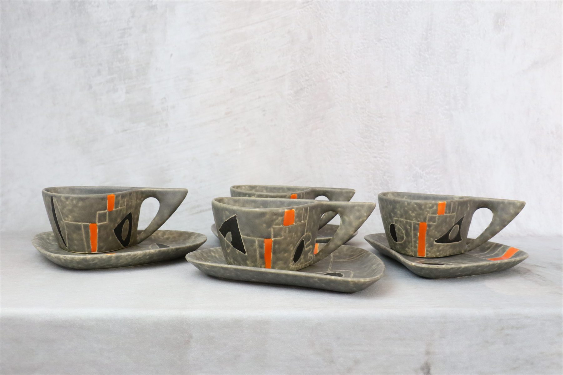 Mid-Century Ceramic Tea Set