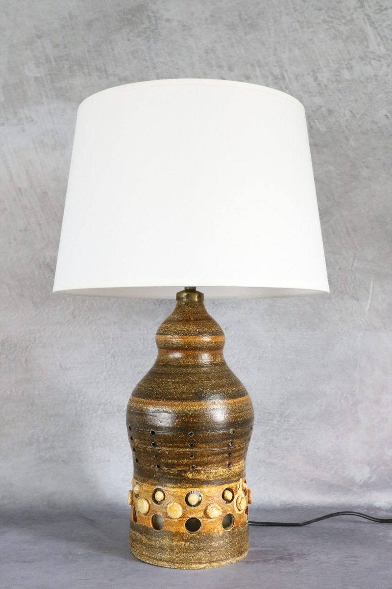 Vintage Double Light Ceramic Table Lamp — Georges Pelletier