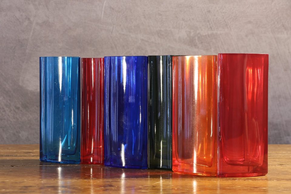 Vintage Multicolored Glass Vase — Per Ivar Ledang