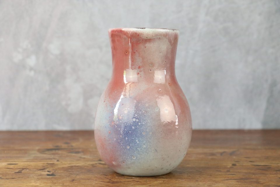 Ceramic Vase in Rosy Blue Glaze — Robert Chiazzo