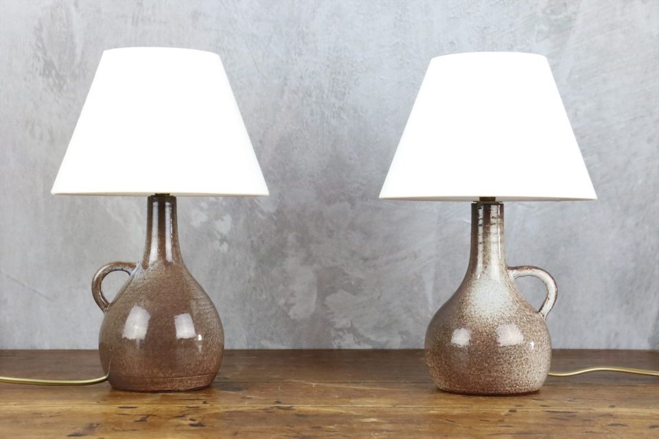 Pair of Mid-Century Ceramic Table Lamps — Robert Chiazzo