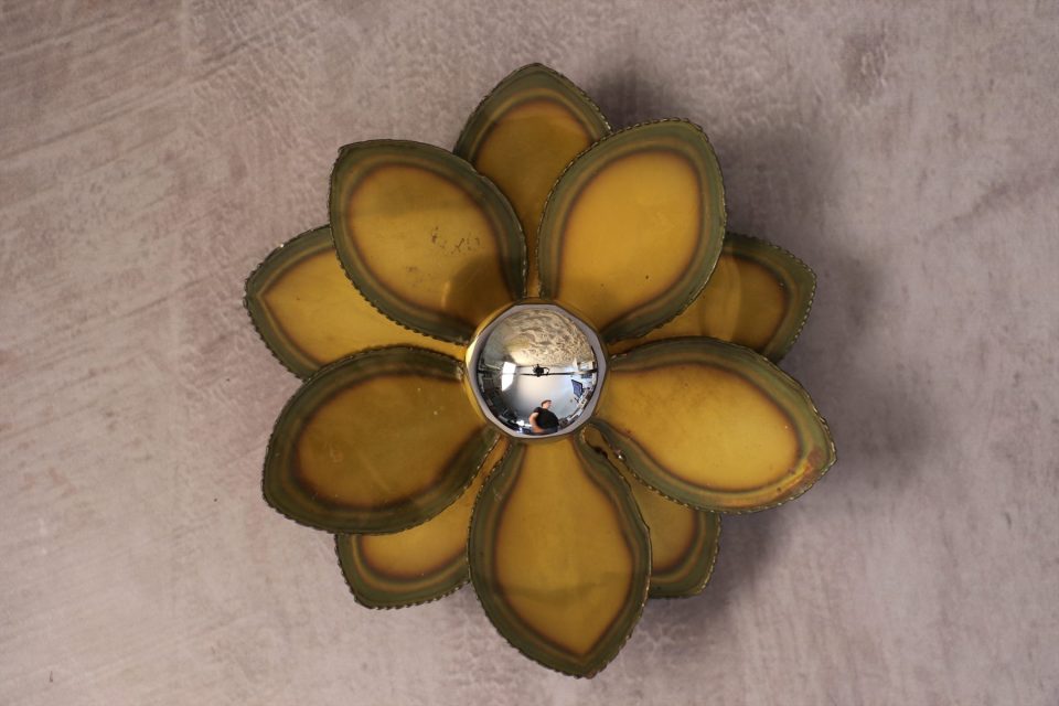 Vintage Flower-Shaped Wall Light — Christian Techoueyres