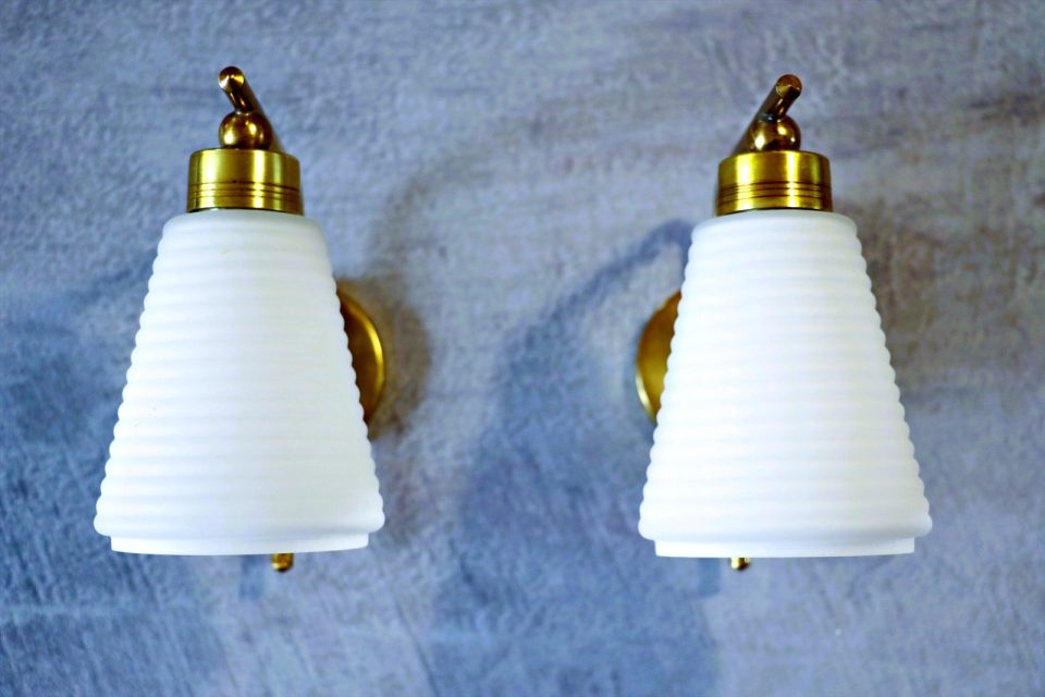Pair of Mid-Century Modern Wall Lights