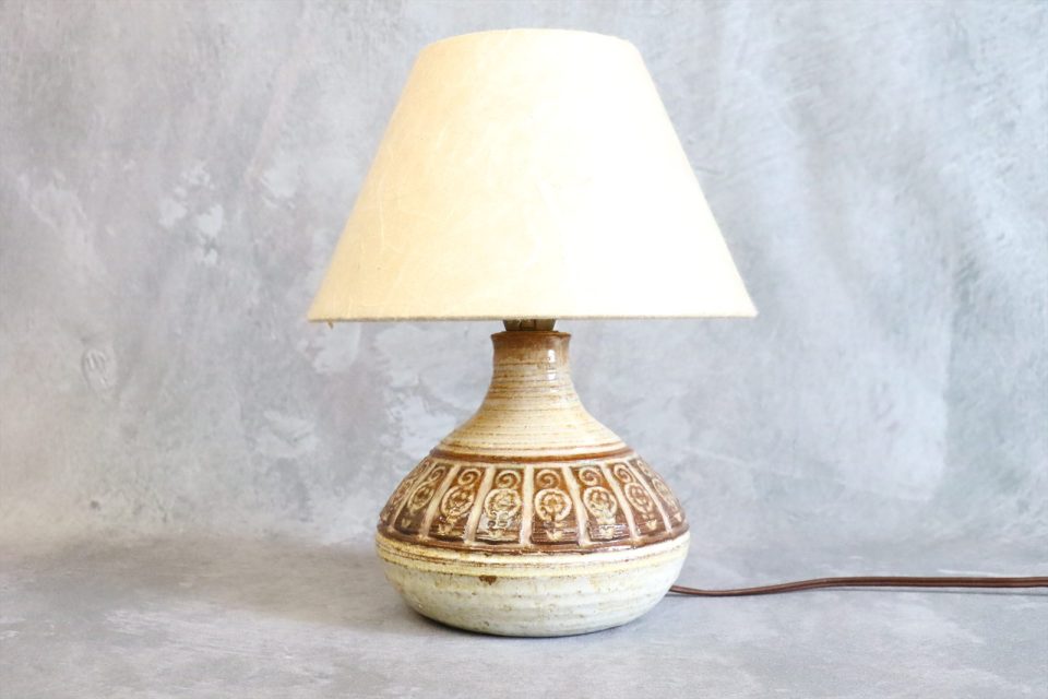 Mid-Century Modern Ceramic Table Lamp — Marcel Giraud
