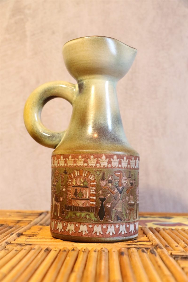 Mid-Century Modern Ceramic Pitcher — René Maurel