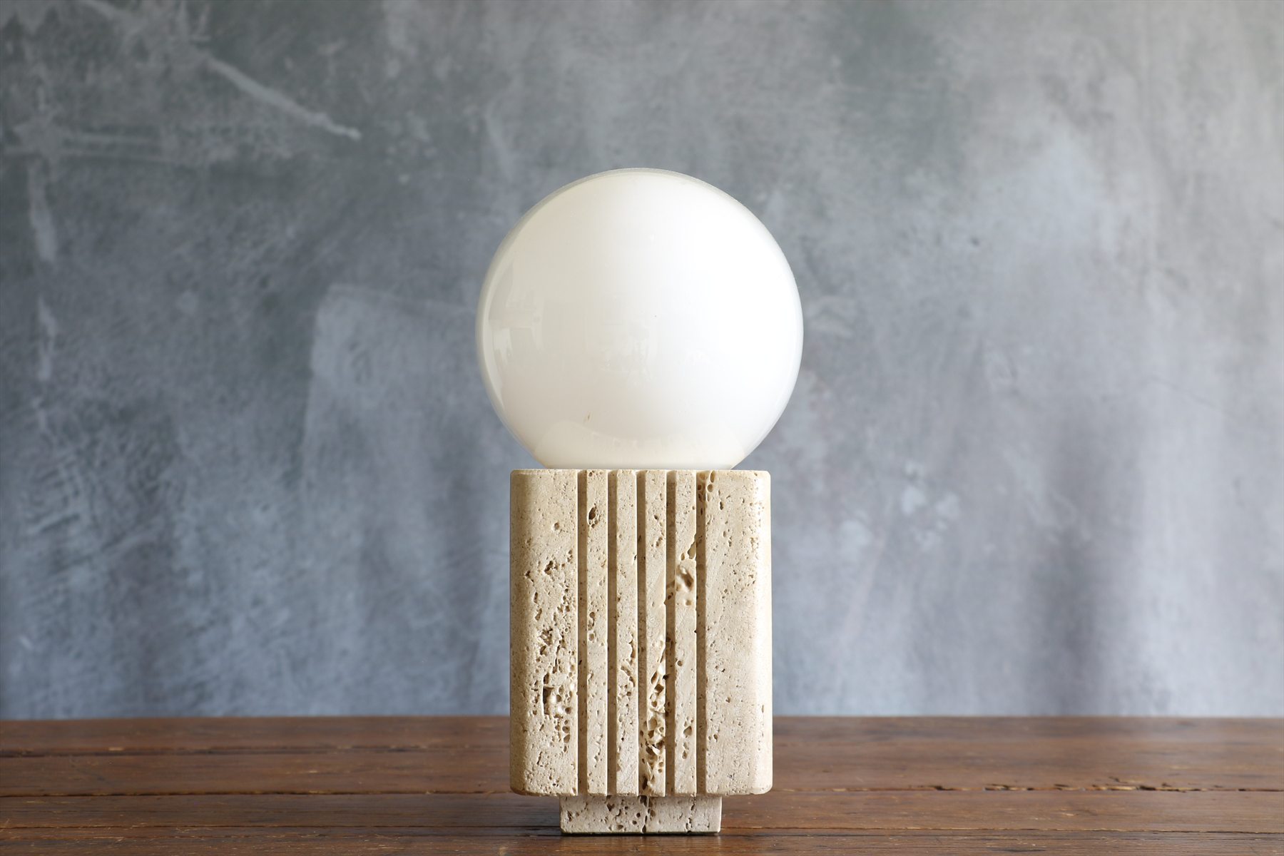 Vintage Travertine Table Lamp