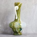 Green and White Opaline Glass Pitcher – photo 2