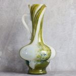 Green and White Opaline Glass Pitcher – photo 6