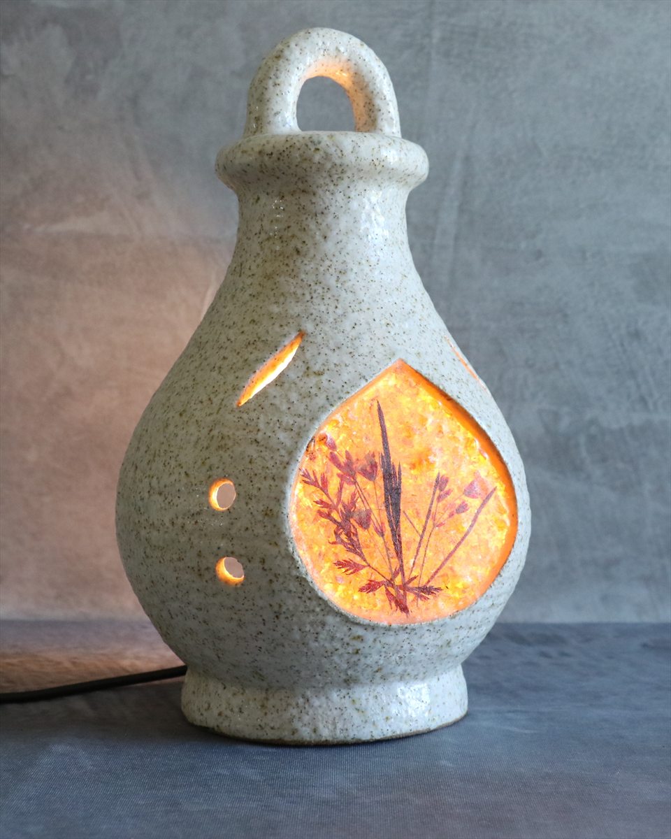 Mid-Century Modern Ceramic Table Lamp — Accolay Pottery
