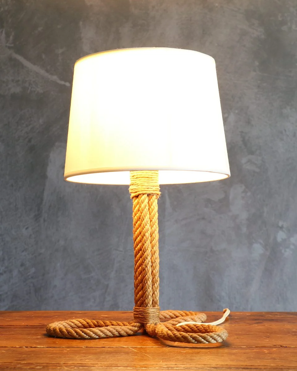 Midcentury Rope Lamp — Adrien Audoux and Frida Minet
