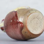 Oxblood and Cream Glazed Stoneware Bottle – photo 6