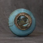 French Ceramic Blue and Black Glazed Vase – photo 5