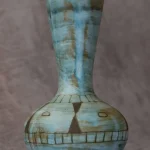 French Ceramic Blue and Black Glazed Vase – photo 9
