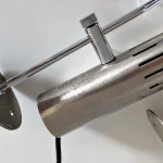 Pair of Vintage Brushed Aluminum Wall Lamps – photo 3