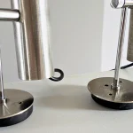 Pair of Vintage Brushed Aluminum Wall Lamps – photo 7