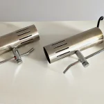 Pair of Vintage Brushed Aluminum Wall Lamps – photo 8