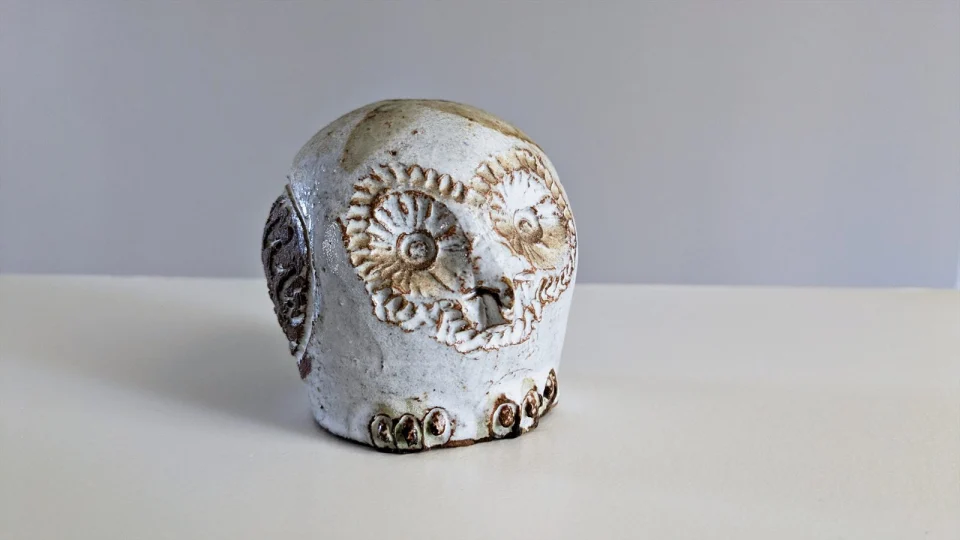 Mid-Century Ceramic Owl Sculpture — Albert Thiry