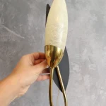 Pair of Vintage Metal and Brass Wall Lights – photo 7