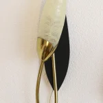Pair of Vintage Metal and Brass Wall Lights – photo 8