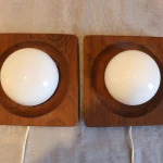 Pair of Wooden Wall Sconces – photo 4