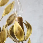 Mid-Century Brass Foliage Wall Light – photo 10
