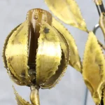 Mid-Century Brass Foliage Wall Light – photo 5