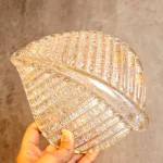 Vintage Murano Glass Leaf Wall Light – photo 2