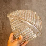 Vintage Murano Glass Leaf Wall Light – photo 3