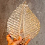 Vintage Murano Glass Leaf Wall Light – photo 4