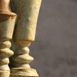 Set of Three Stoneware Double Candlesticks – photo 7