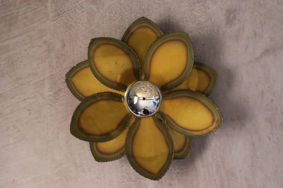 Vintage Flower-Shaped Wall Light — Christian Techoueyres