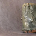 Brutalist Glazed Stoneware Vase – photo 12