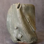 Brutalist Glazed Stoneware Vase – photo 2