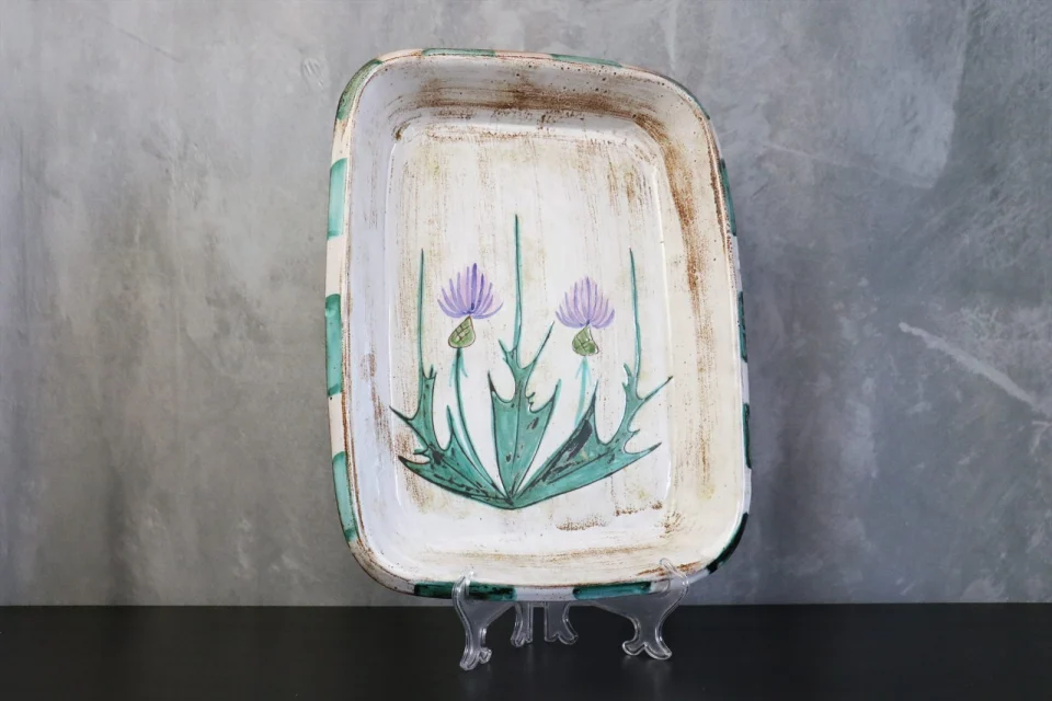 Mid-Century Modern Ceramic Plate — Etienne Daniel