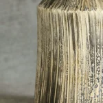Incised Cream and Charcoal Ceramic Table Lamp – photo 4