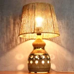 Cream Double Lighting Ceramic Table Lamp – photo 9