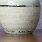 French Ceramic Green and Golden Vase – photo 8