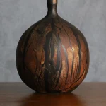 Vintage Sculptural Stoneware Bowl Vase – photo 5